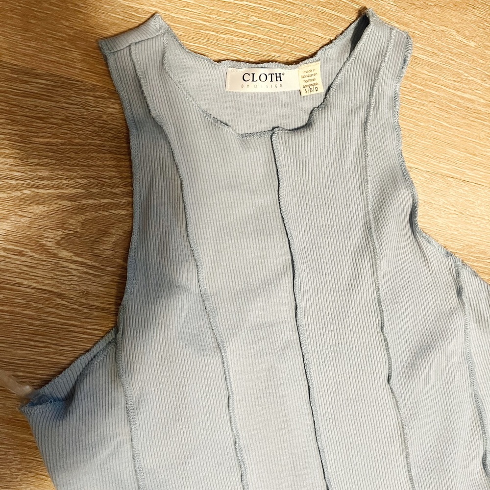 light blue tank top Cloth By Design